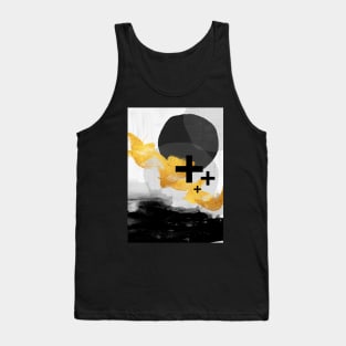 Black and Gold Abstract Tank Top